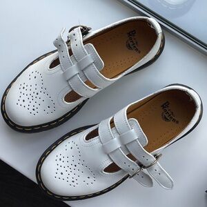 Doc Marten Mary Jane Loafers White